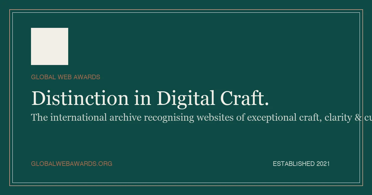 Global Web Awards brand artwork